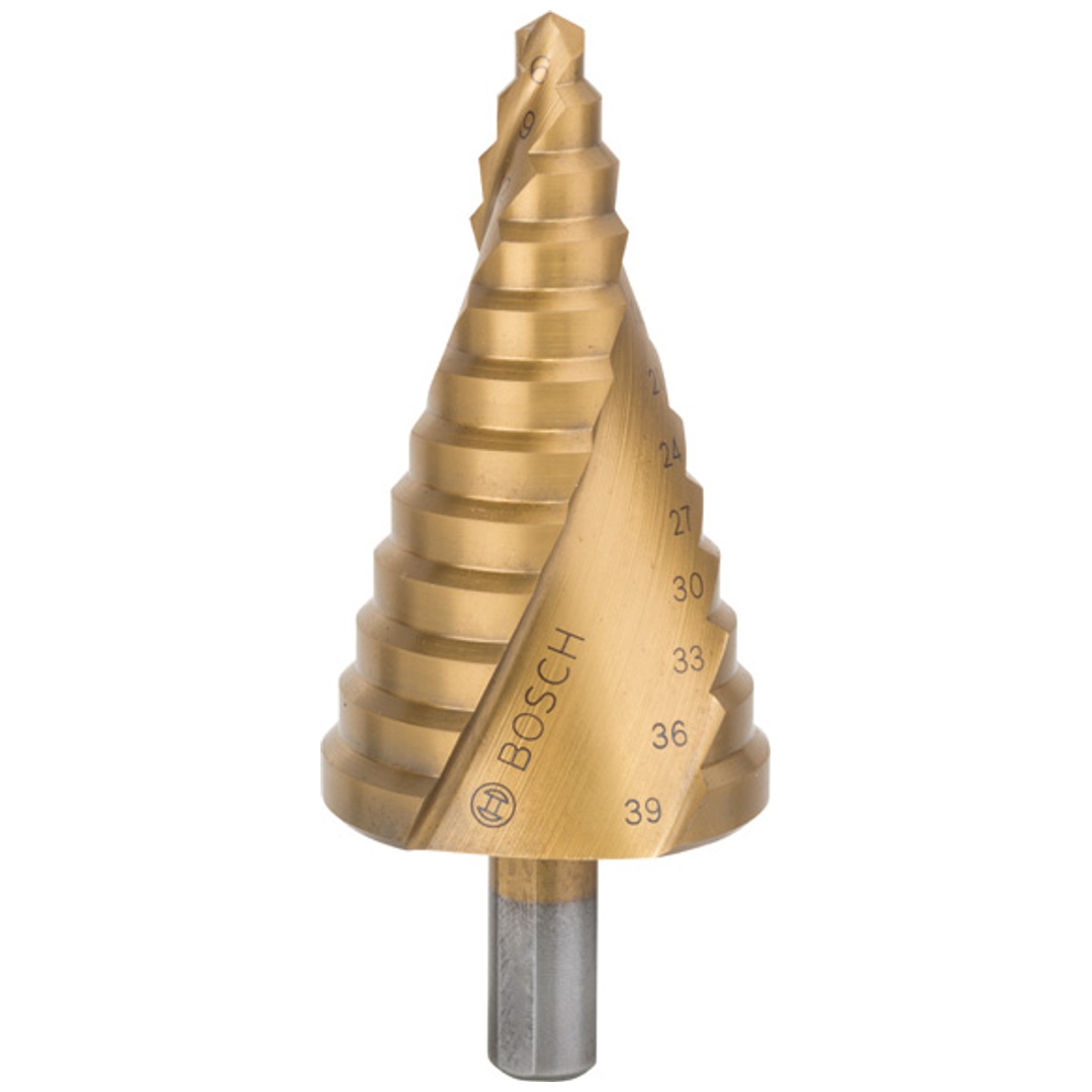 Bosch Stufenbohrer HSS-TiN, 6 - 39 mm, 10 mm, 93,5 mm, 12 Stufen