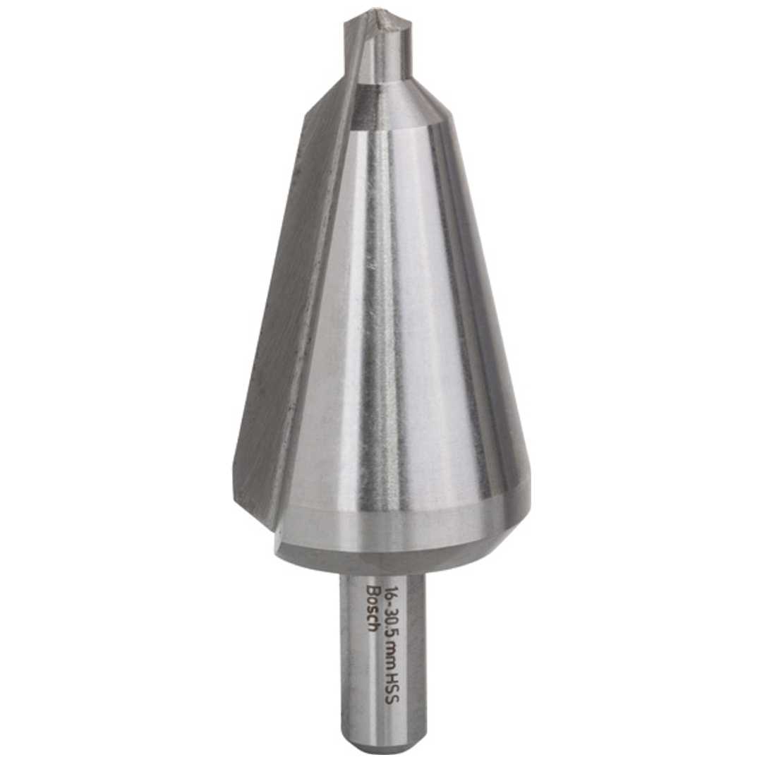 Bosch Blechschälbohrer, zylindrisch, für Bohrmaschinen, HSS, Ø 16-30,5, 76 mm lang