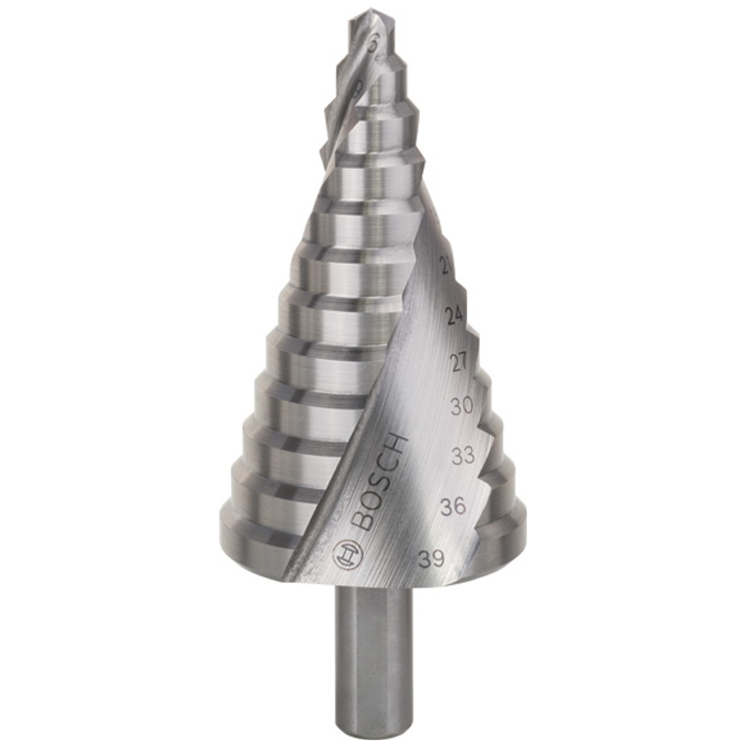 Bosch Stufenbohrer HSS, 6 - 39 mm, 10 mm, 93,5 mm, 13 Stufen
