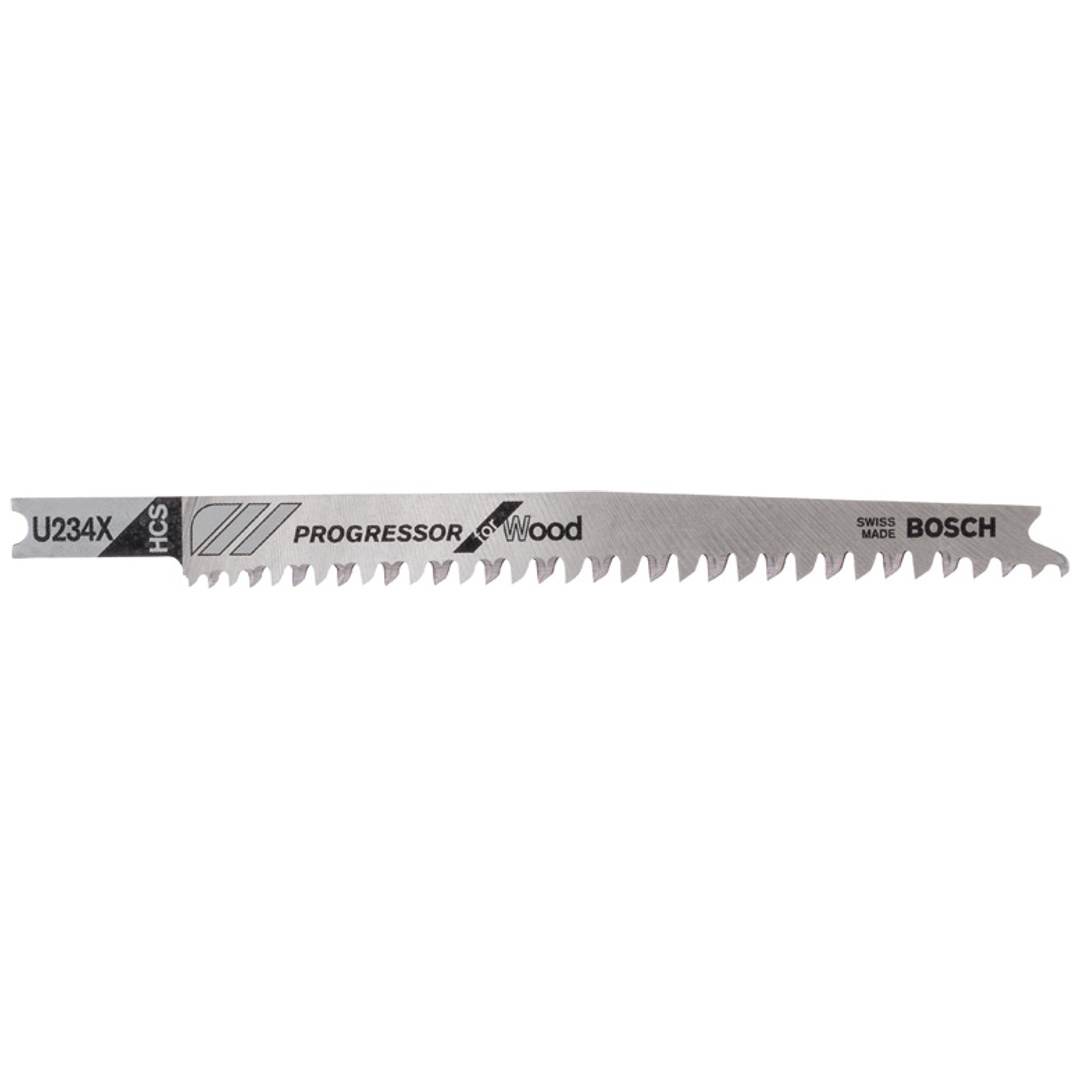 Bosch Stichsägeblatt U 234 X Progressor for Wood, 3er-Pack