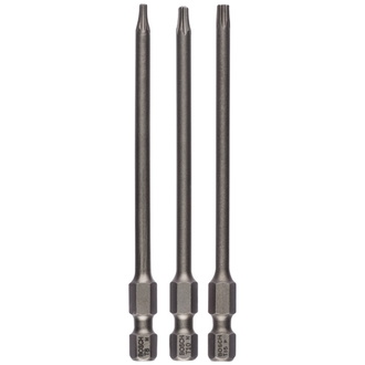 Bosch Schrauberbit-Set Extra-Hart, 3-tlg., T8, T10, T15, 89 mm