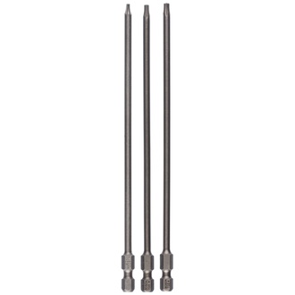 Bosch Schrauberbit-Set Extra-Hart, 3-tlg., T8, T10, T15, 152 mm