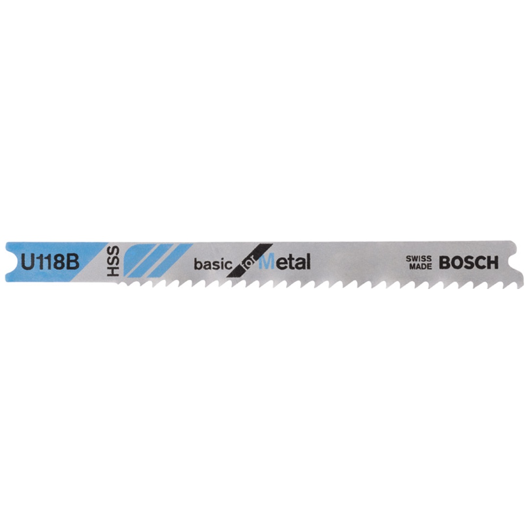 Bosch Stichsägeblatt U 118 B Basic for Metal, 3er-Pack