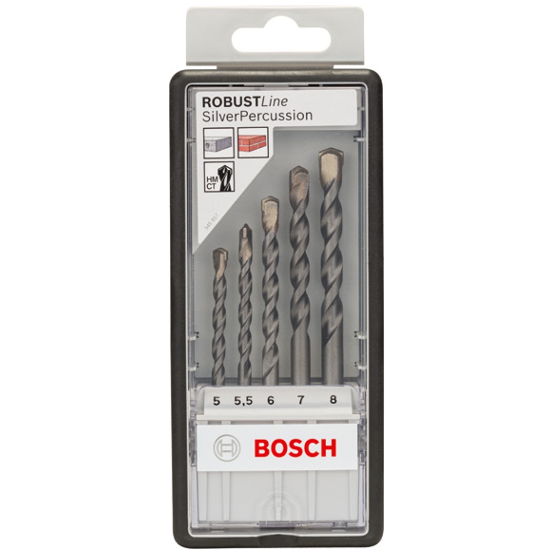 Bosch 5-tlg. CYL-3 Betonbohrer-Set, Robust Line, 5–8 mm