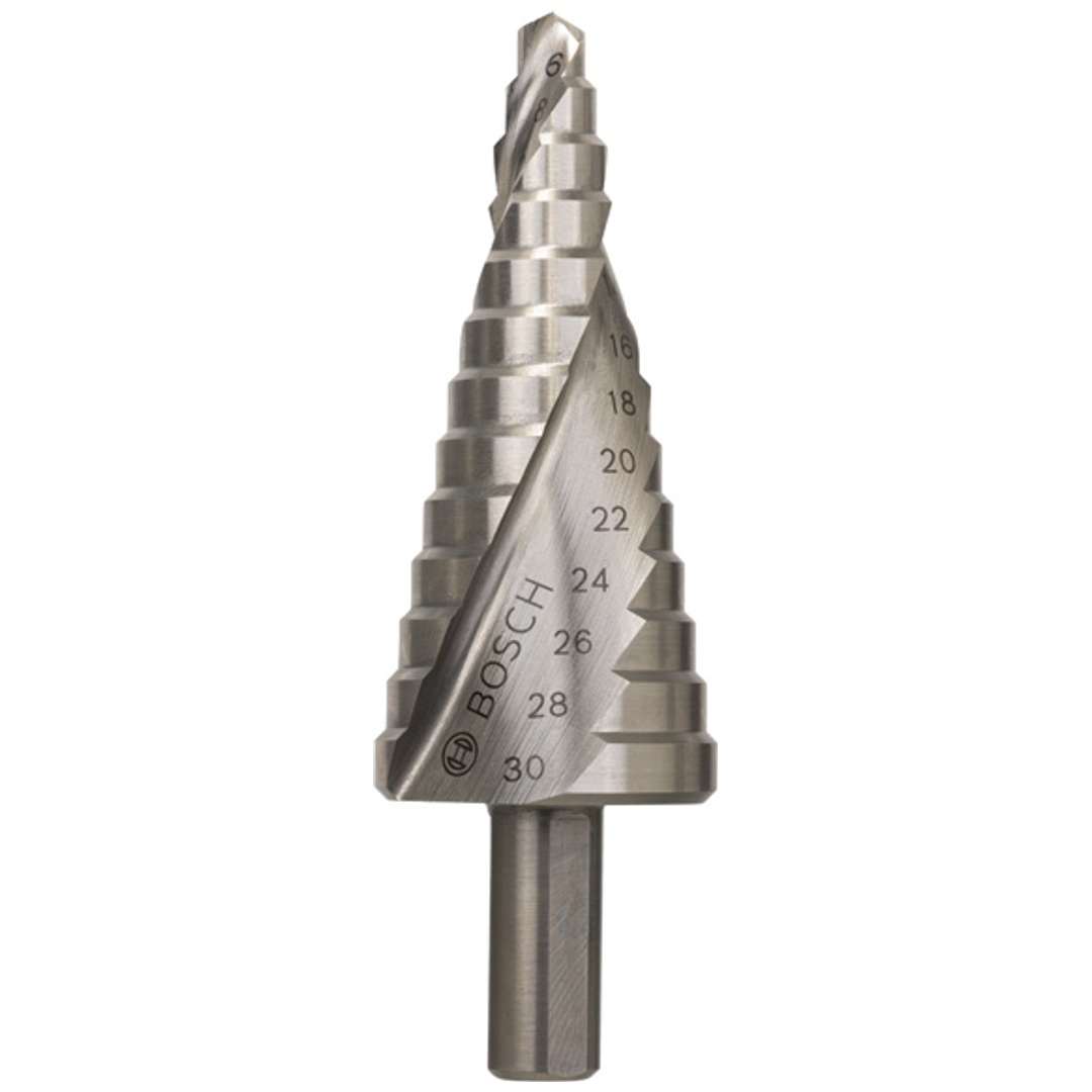 Bosch Stufenbohrer HSS, 6 - 30 mm, 10 mm, 93,5 mm, 14 Stufen