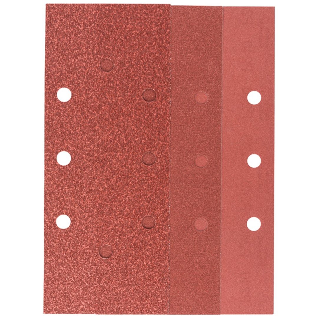 Bosch Schleifblatt-Set für Schwingschleifer, 25-tlg., gespannt, 93 x 230 mm, 60 - 240, B&D Lochung