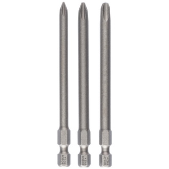 Bosch Schrauberbit-Set Extra-Hart, 3-tlg., PH1, PH2, PH3, 89 mm