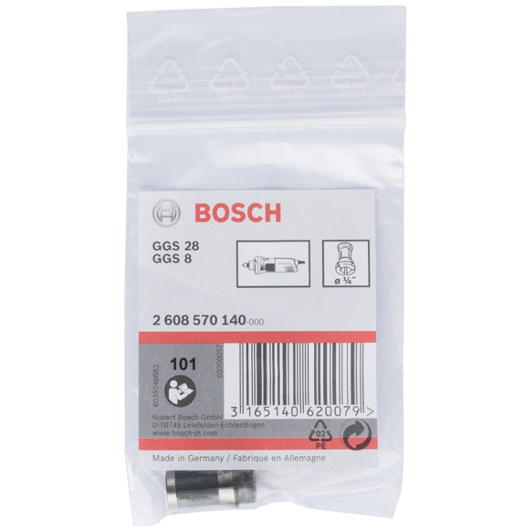 Bosch Spannzange ohne Spannmutter 1/4", für Bosch-Geradschleifer