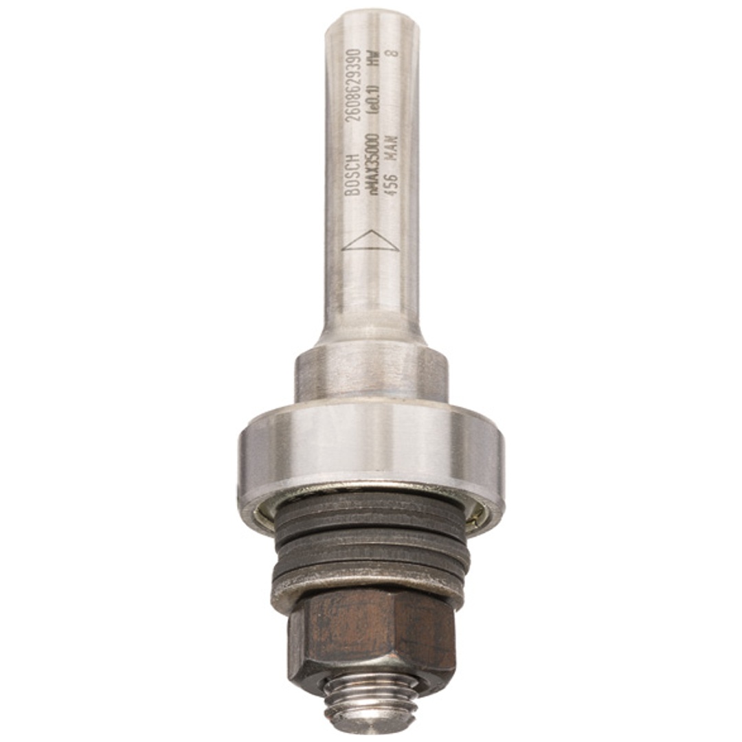 Bosch Schaft für Scheibennutfräser mit Anlaufkugellager, 8 mm, D 22 mm, G 60,3 mm