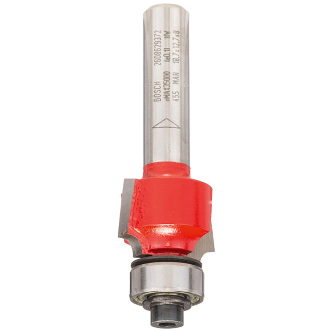 Bosch Abrundfräser Expert for Wood, 8 mm, D 18,7 mm, R1 3 mm, L 12,7 mm, G 55 mm