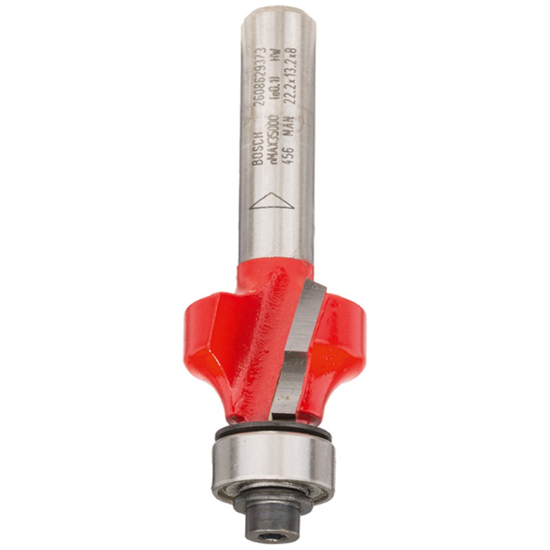 Bosch Abrundfräser Expert for Wood, 8 mm, D 22,2 mm, R1 4,75 mm, L 13,2 mm, G 55 mm