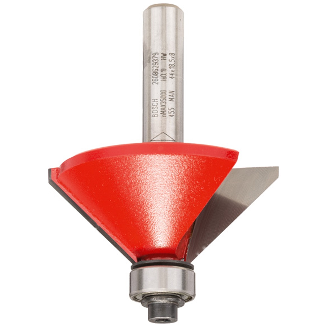 Bosch Fasefräser, 8 mm, D 44 mm, L 18,5 mm, G 61 mm