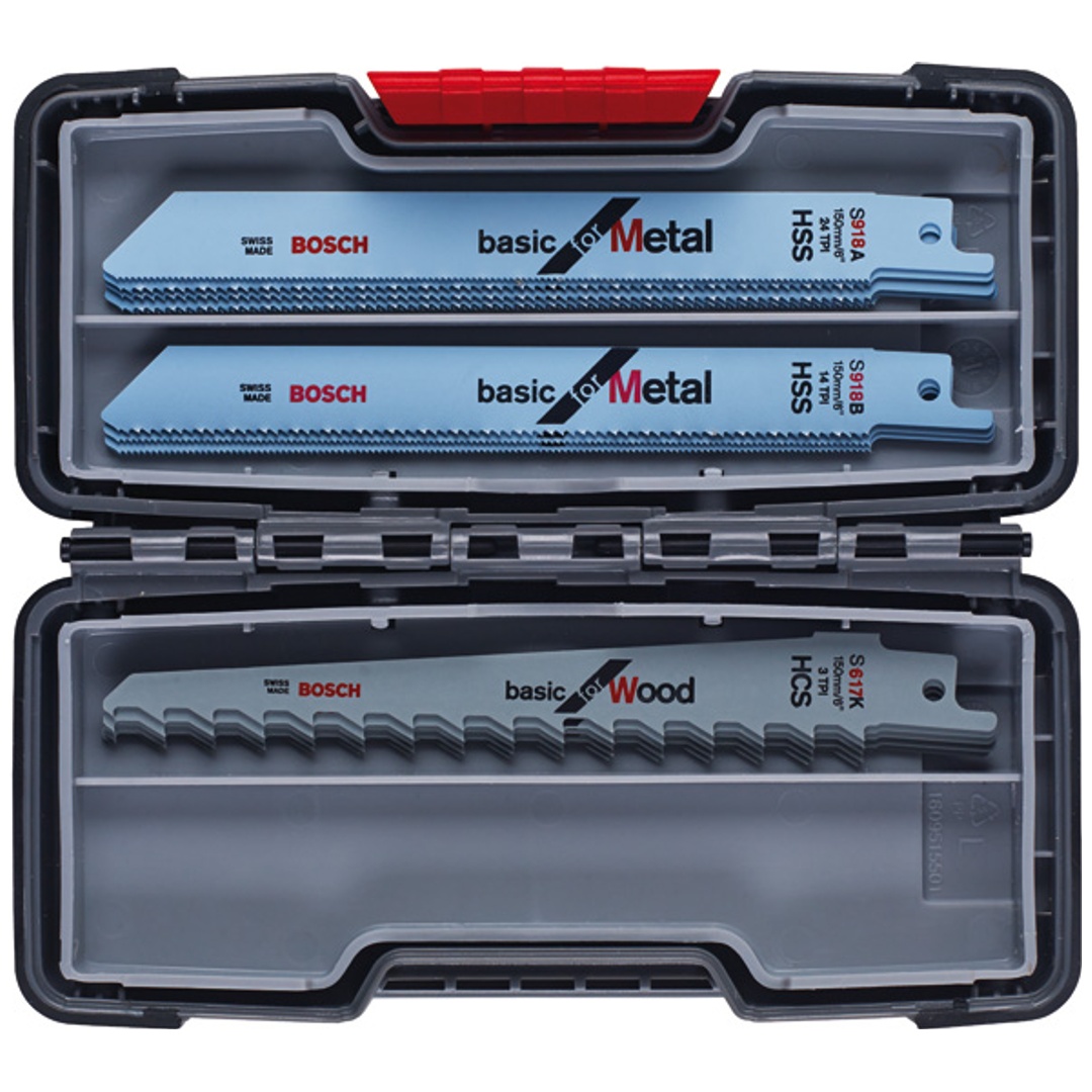 Bosch 15-tlg. Säbelsägeblatt-Set Wood and Metal Basic
