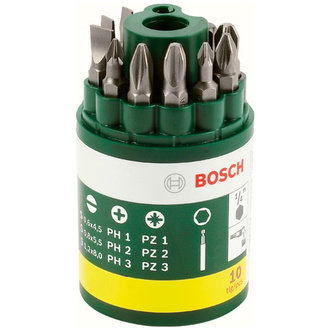 Bosch Schrauberbit-Set, 10-tlg., inklusive SL