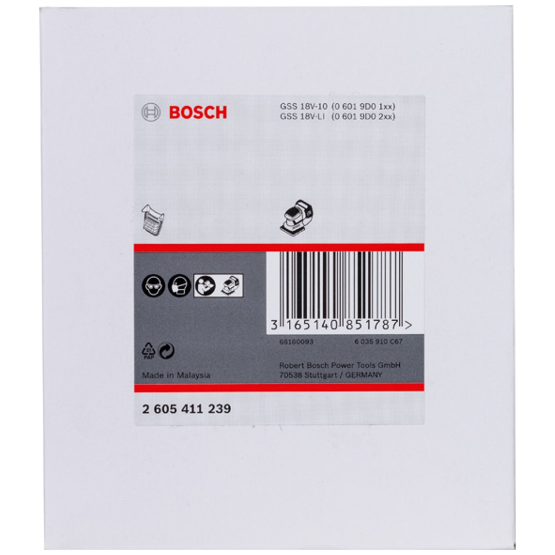 Bosch Staubbox-Filter (schwarze Ausführung), passend zu: 18V-10 Professional
