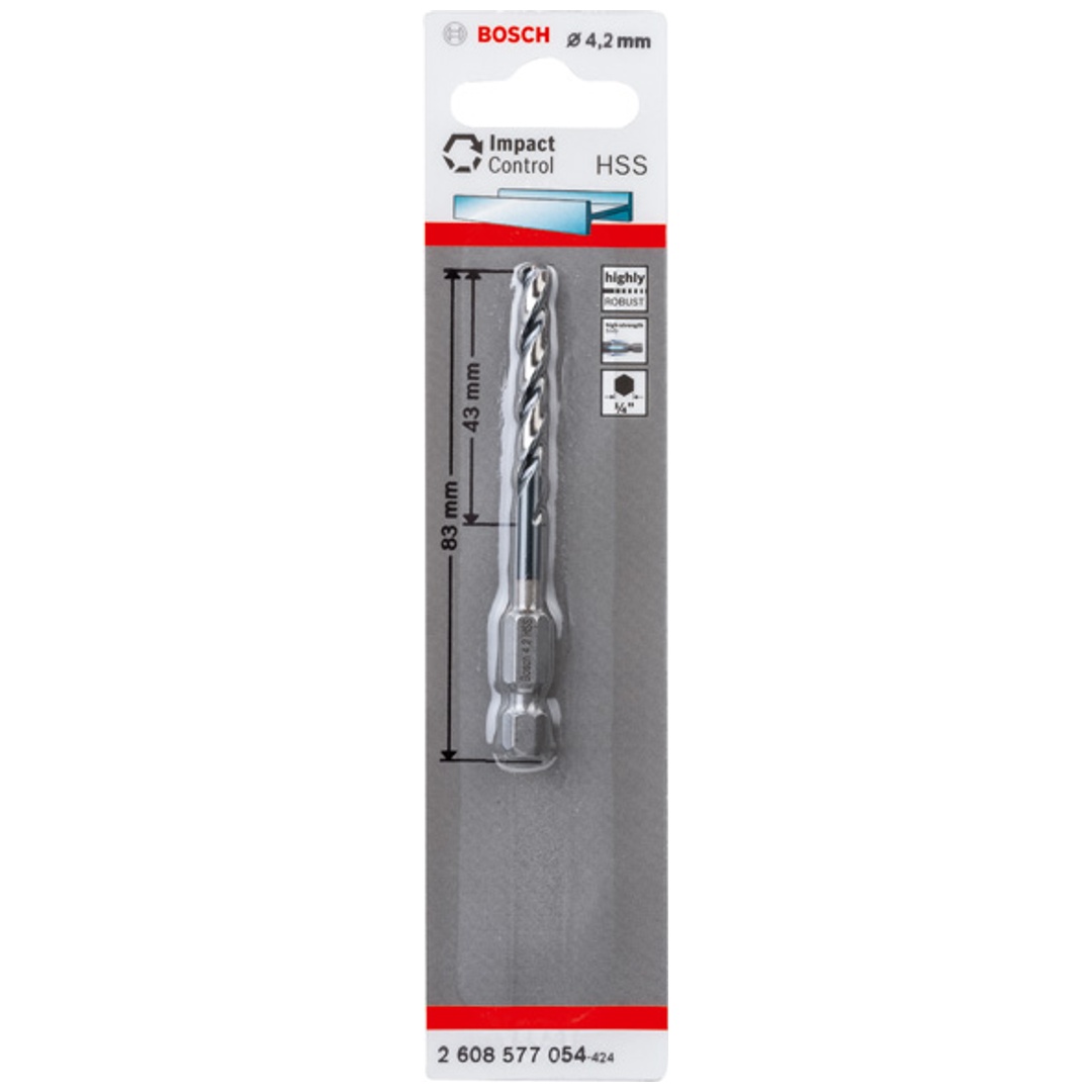 Bosch HSS-Hex-Schaft Spiralbohrer 4,2 mm