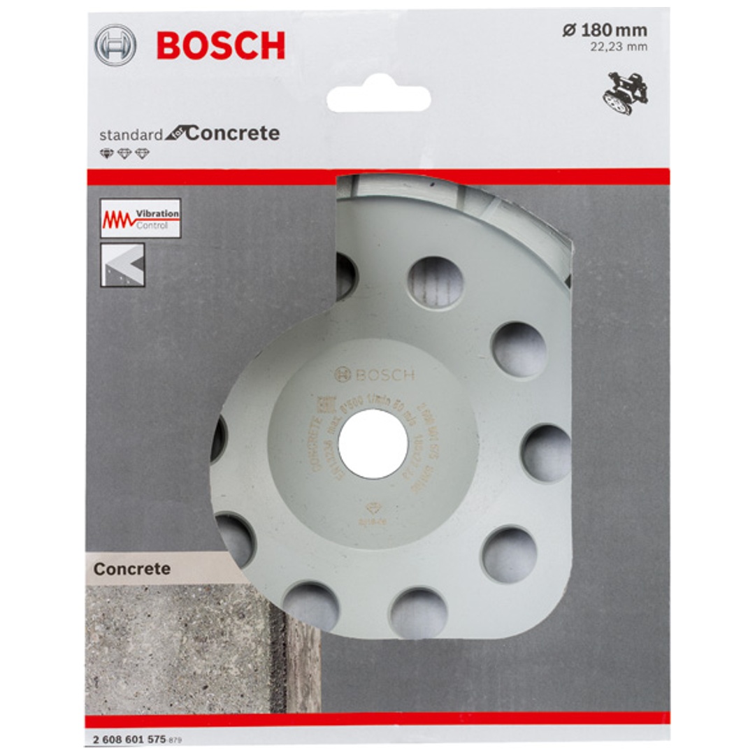 Bosch Diamanttopfscheibe Standard for Concrete, 180 x 22,23 x 5 mm