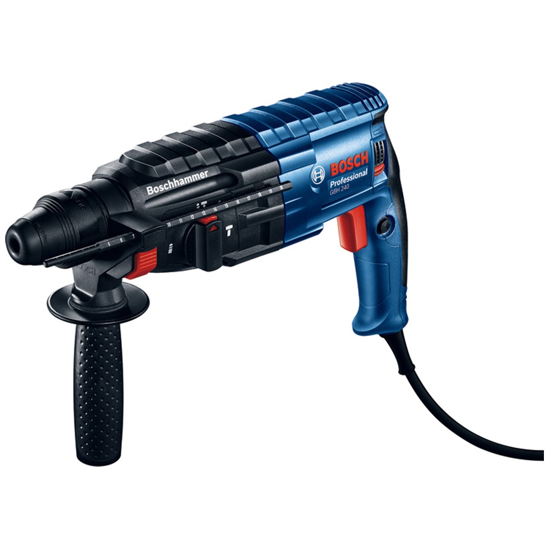Bosch Bohrhammer GBH 240, SDS-plus, incl. Zubehör, Handwerkerkoffer