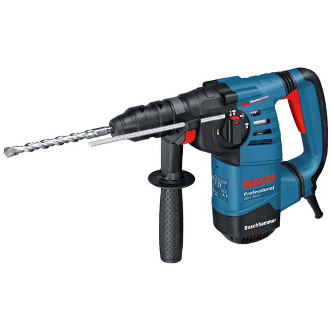 Bosch Bohrhammer GBH 3000, SDS-plus, incl. Zubehör, Handwerkerkoffer