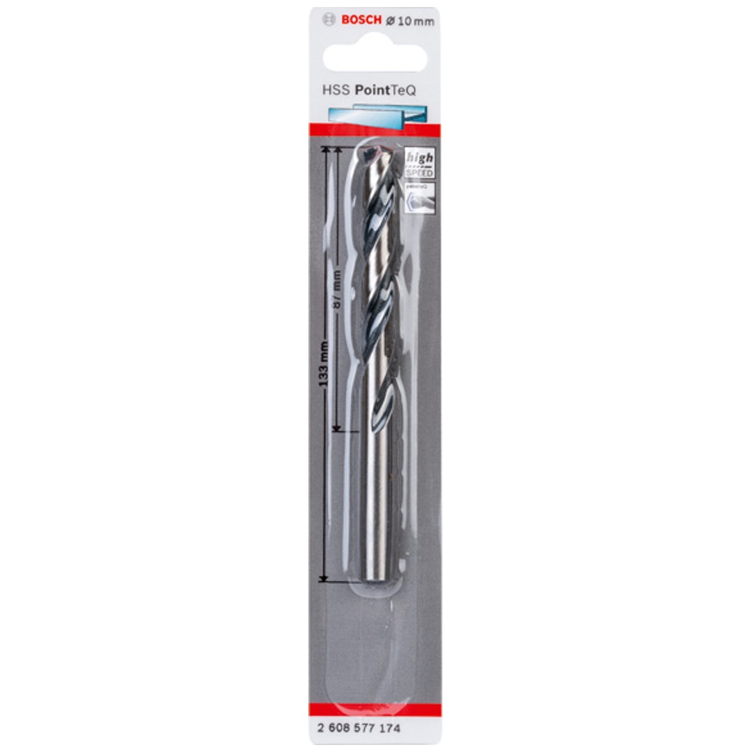 Bosch Metallspiralbohrer-HSS PointTeQ, DIN 338, 10,0 mm, 1er-Pack