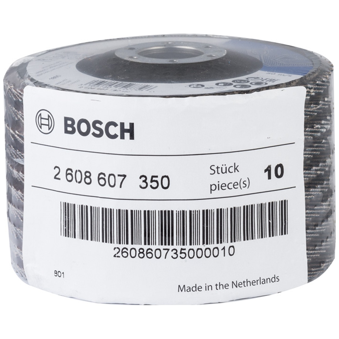 Bosch Fächerschleifscheibe X551, Expert for Metal, gerade, 115 mm, 60, Glasgewebe