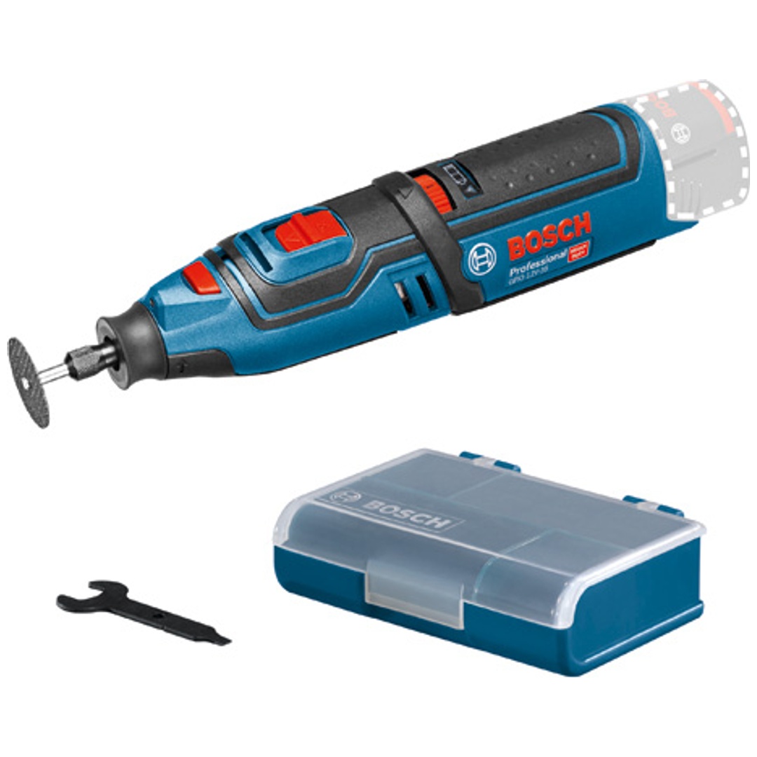Bosch Akku-Rotationswerkzeug GRO 12V-35, incl. Zubehör, Karton
