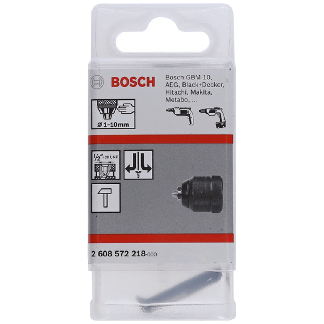 Bosch Schnellspannbohrfutter bis 10 mm, 1 bis 10 mm, 1/2 bis 20