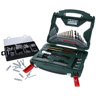 Bosch Bohr- und Schrauberbit-Set + Dübel-Set, 173-tlg.