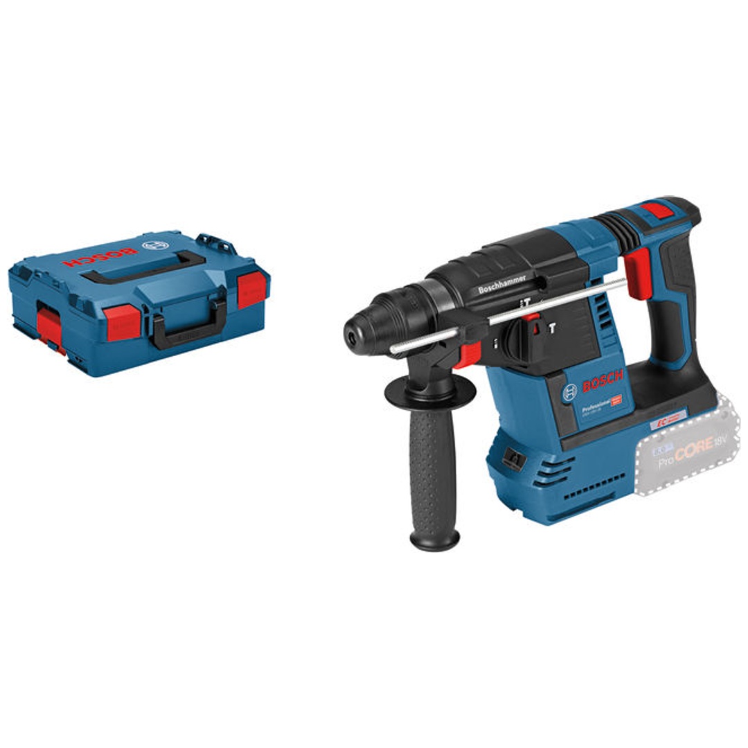 Bosch Professional Bosch Akku-Bohrhammer GBH 18V-26, SDS-plus, Solo Version, incl. Zubehör, L-BOXX