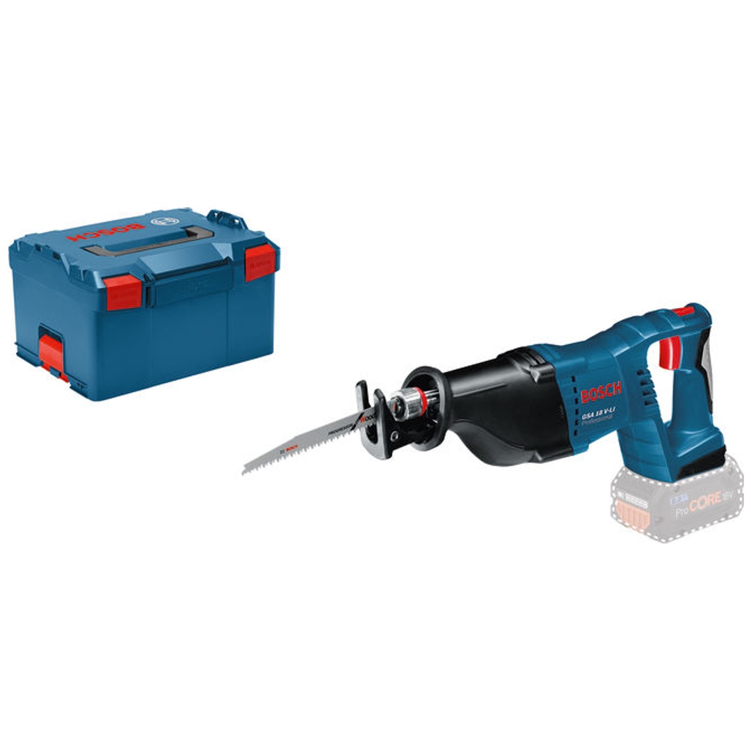 Bosch Professional Bosch Akku-Säbelsäge GSA 18 V-LI, incl. 2x Säbelsägeblatt, L-BOXX