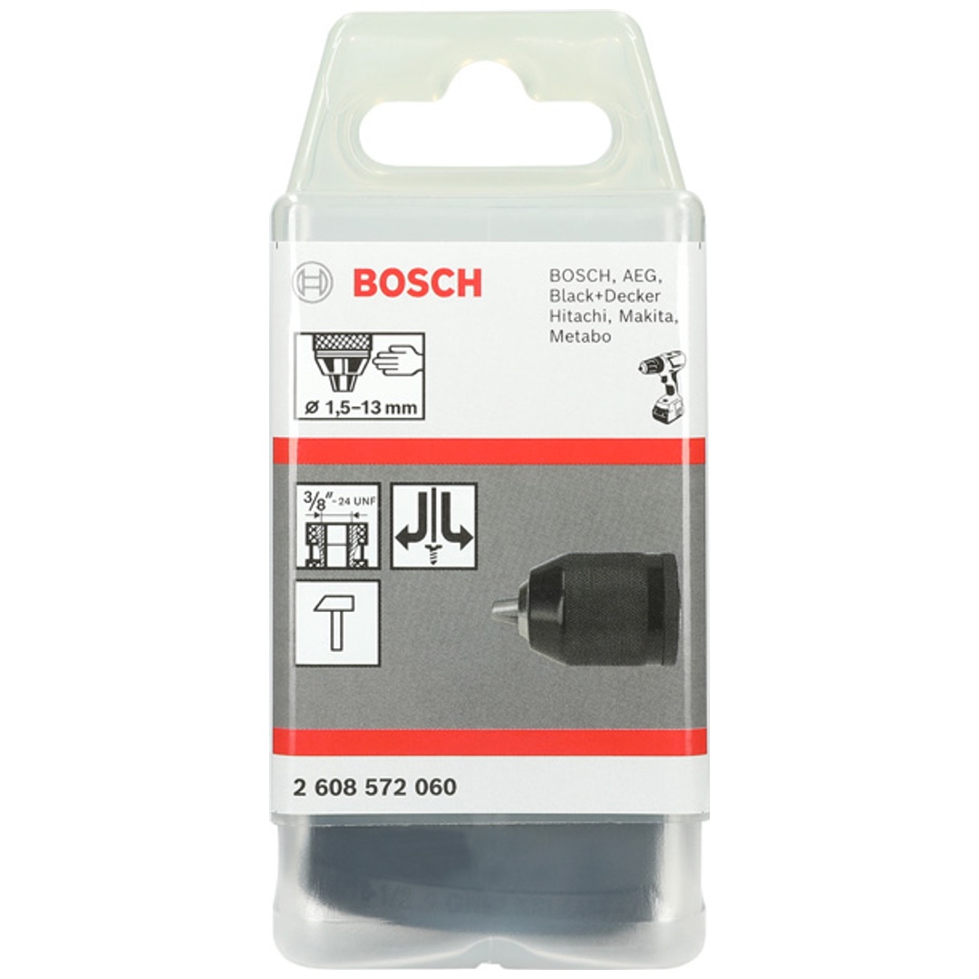 Bosch Schnellspannbohrfutter bis 13 mm, 2 bis 13 mm, 3/8 bis 24