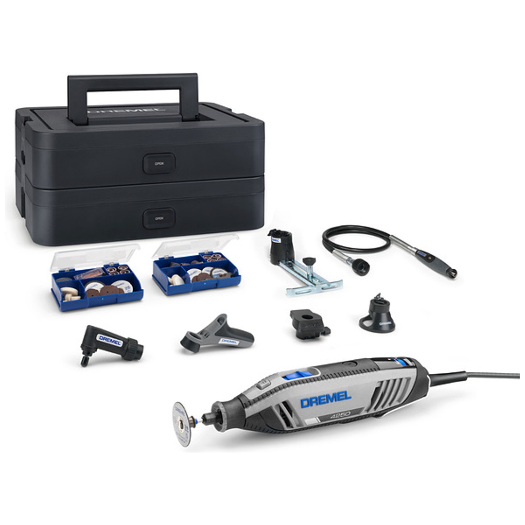 Dremel Multitool 4250, kabelgebunden, incl. 128 Zubehöre, 6 Vorsatzgeräte