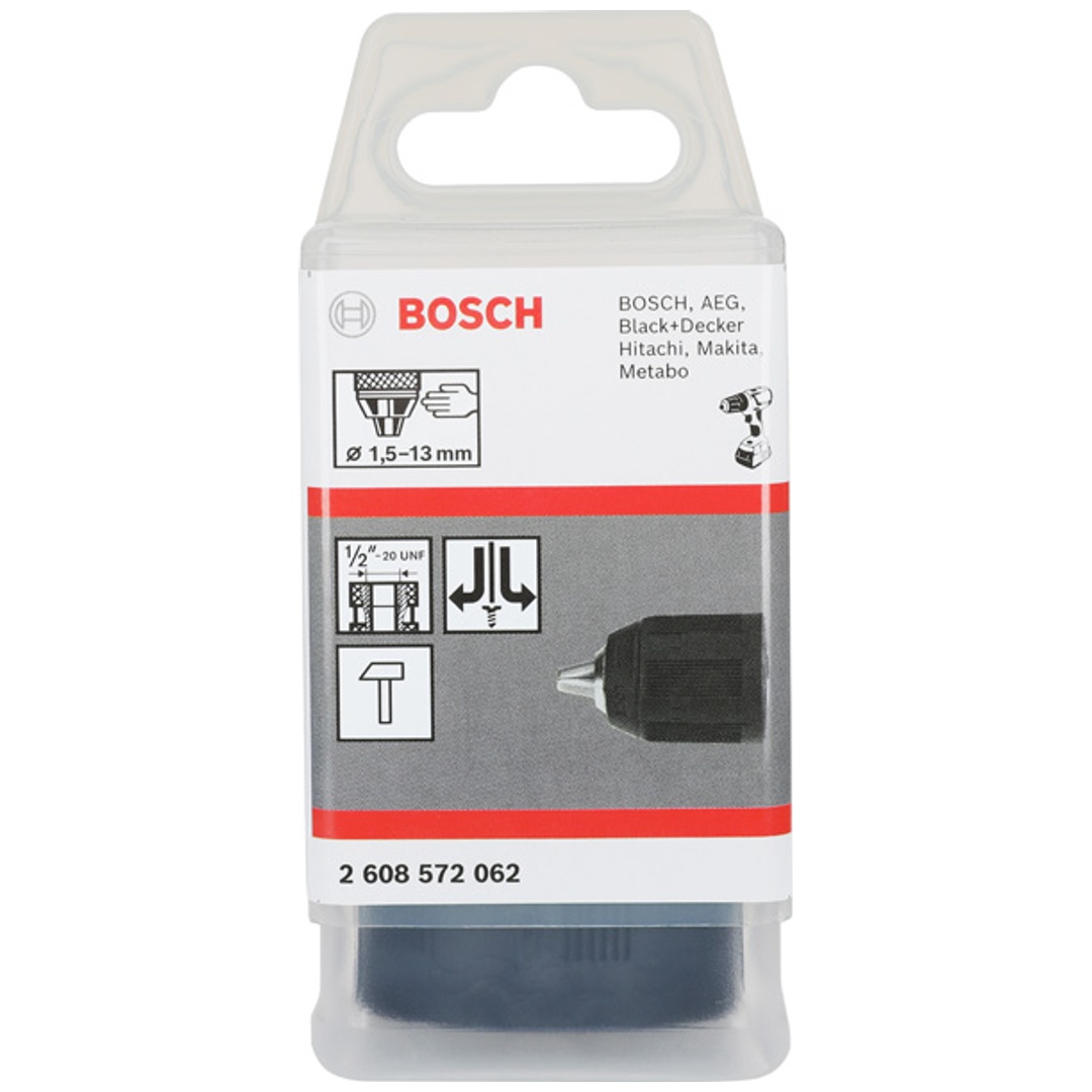 Bosch Schnellspannbohrfutter bis 16 mm, 2 bis 13 mm, 1/2 bis 20