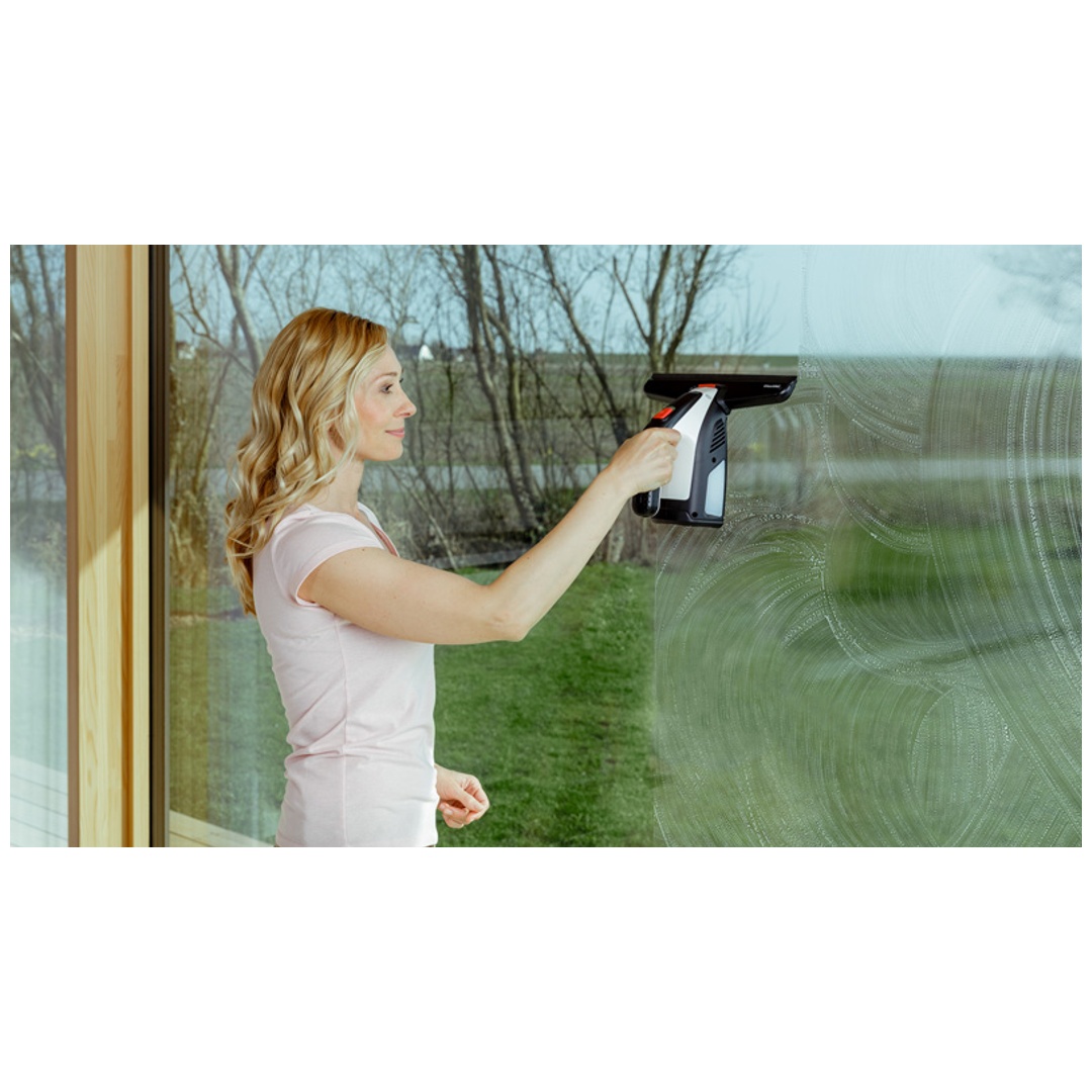 Bosch GlassVAC Solo Plus Fenstersauger – Akku-Fensterreiniger (3,6V, 2,0Ah) + Reinigungsmittel (500ml) Für Streifenfreie Fenster & Spiegel