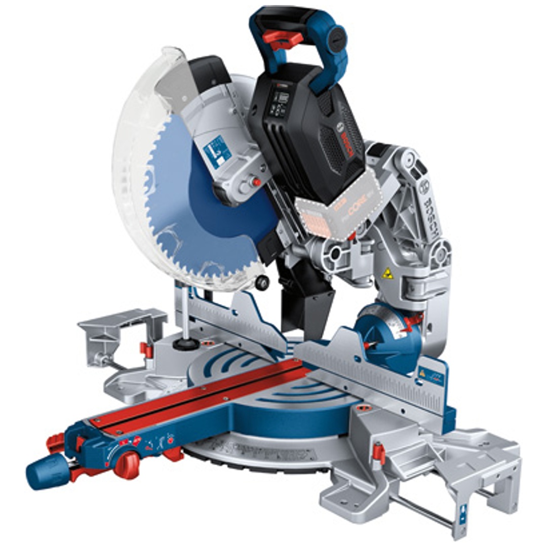 Bosch Akku-Kapp- und Gehrungssäge BITURBO GCM 18V-305 GDC, incl. Sägeblatt, Bluetooth-Modul, Zubehör, Karton