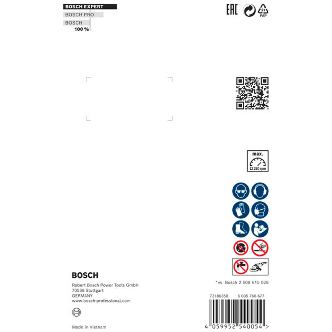 Bosch EXPERT MultiMaterial X-LOCK Diamanttrennscheiben, 125 x 22,23 x 2,4 x 12 mm