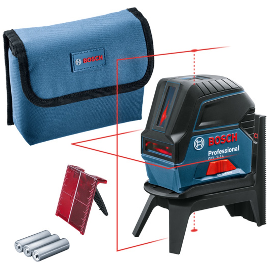 Bosch Professional Bosch Kreuzlinienlaser GCL 2-15 Professional, Zubehör, im Karton