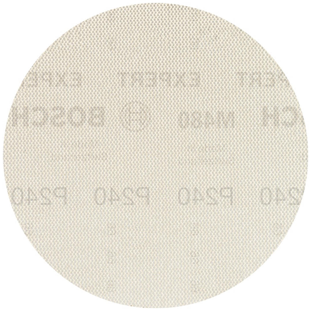 Bosch EXPERT M480 Schleifnetz für Exzenterschleifer, 125 mm, K 240, 5 Stück
