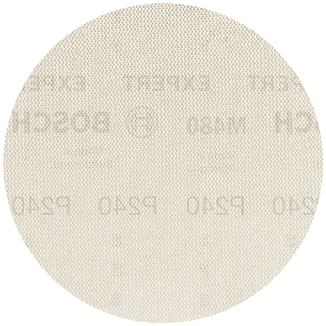 Bosch EXPERT M480 Schleifnetz für Exzenterschleifer, 125 mm, K 240, 50 Stück