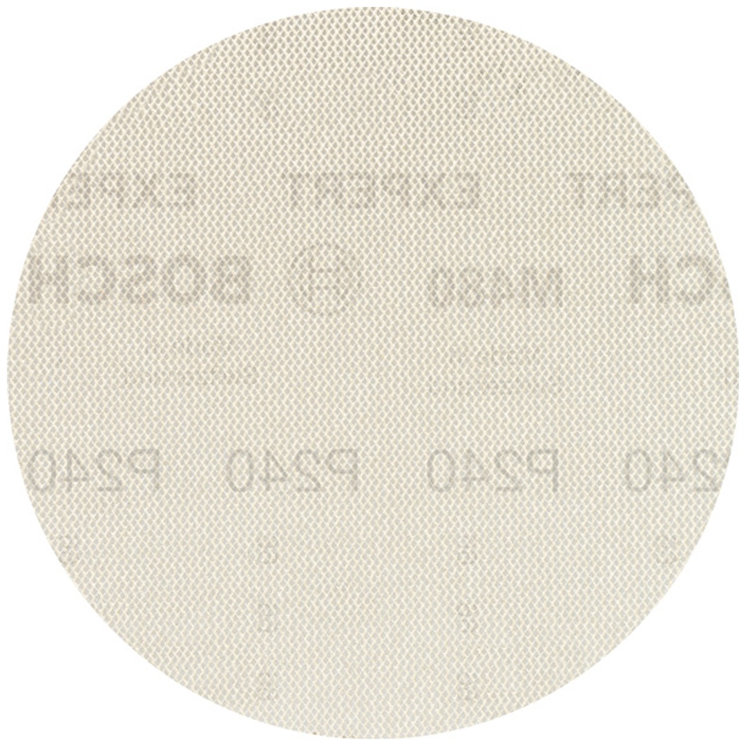 Bosch EXPERT M480 Schleifnetz für Exzenterschleifer, 150 mm, K 240, 5 Stück