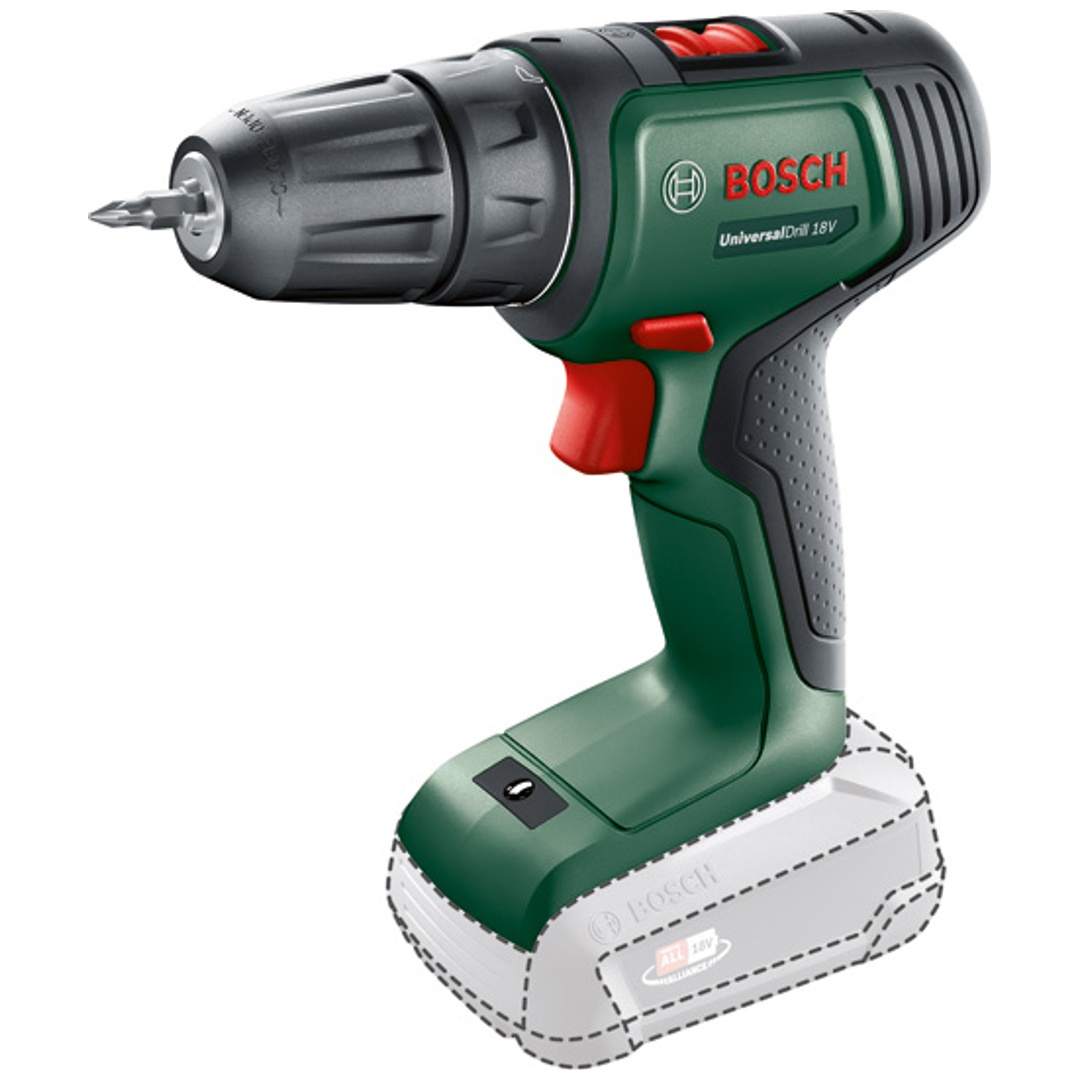 Bosch Akku-Zweigang-Bohrschrauber UniversalDrill 18 V, incl. Schrauberbit, im Karton