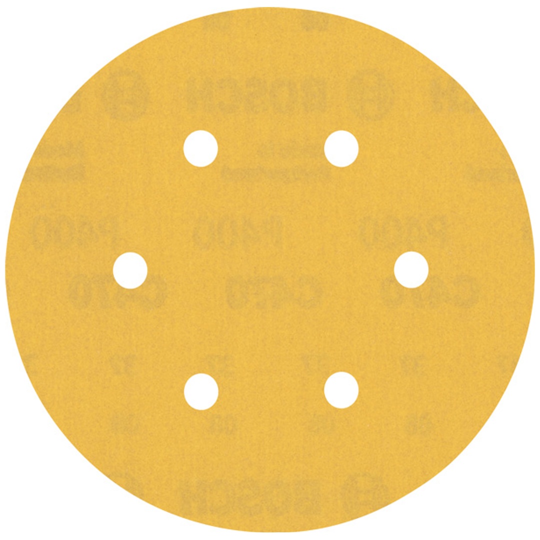 Bosch EXPERT C470 Schleifpapier mit 6 Löchern für Exzenterschl., 150 mm, K 400, 5-tlg.