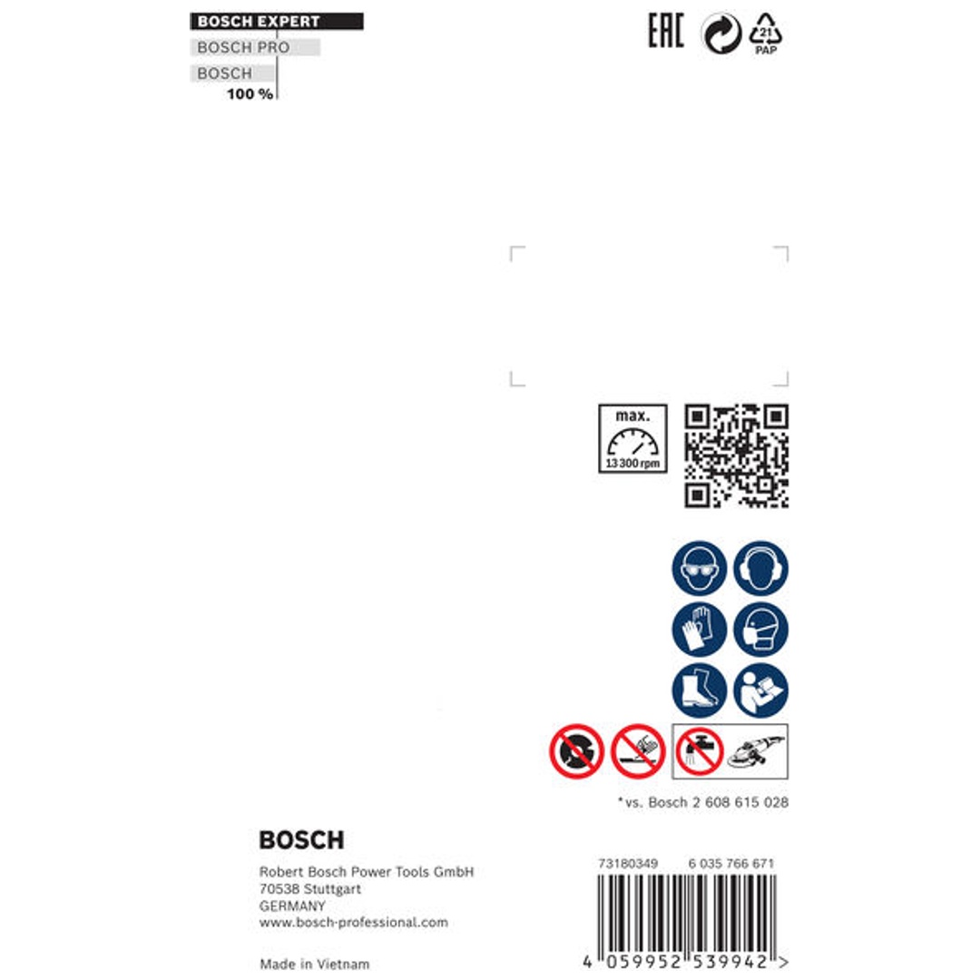 Bosch EXPERT MultiMaterial Diamanttrennscheiben, 115 x 22,23 x 2,2 x 12 mm