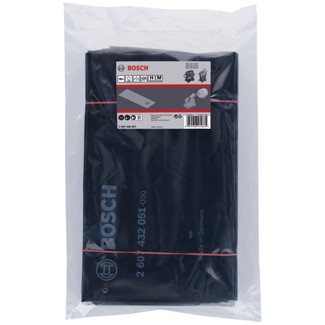 Bosch 10 Stk. PE-Einwegstaubbeutel, für GAS 35 H AFC, GAS 35 M AFC, GAS 55 M AFC