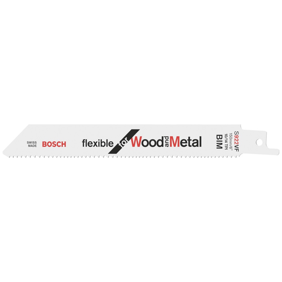 Bosch Säbelsägeblatt S 922 VF, Flexible for Wood and Metal, 2er-Pack