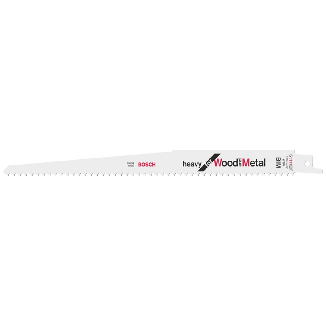 Bosch Säbelsägeblatt S 1111 DF Heavy for Wood and Metal, 5er-Pack