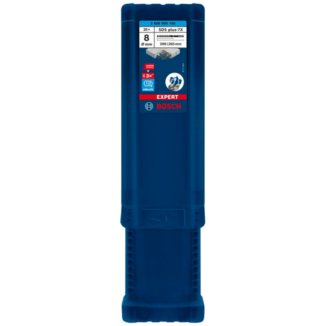 Bosch EXPERT SDS plus-7X Hammerbohrer, 8 x 200 x 265 mm, 30-tlg