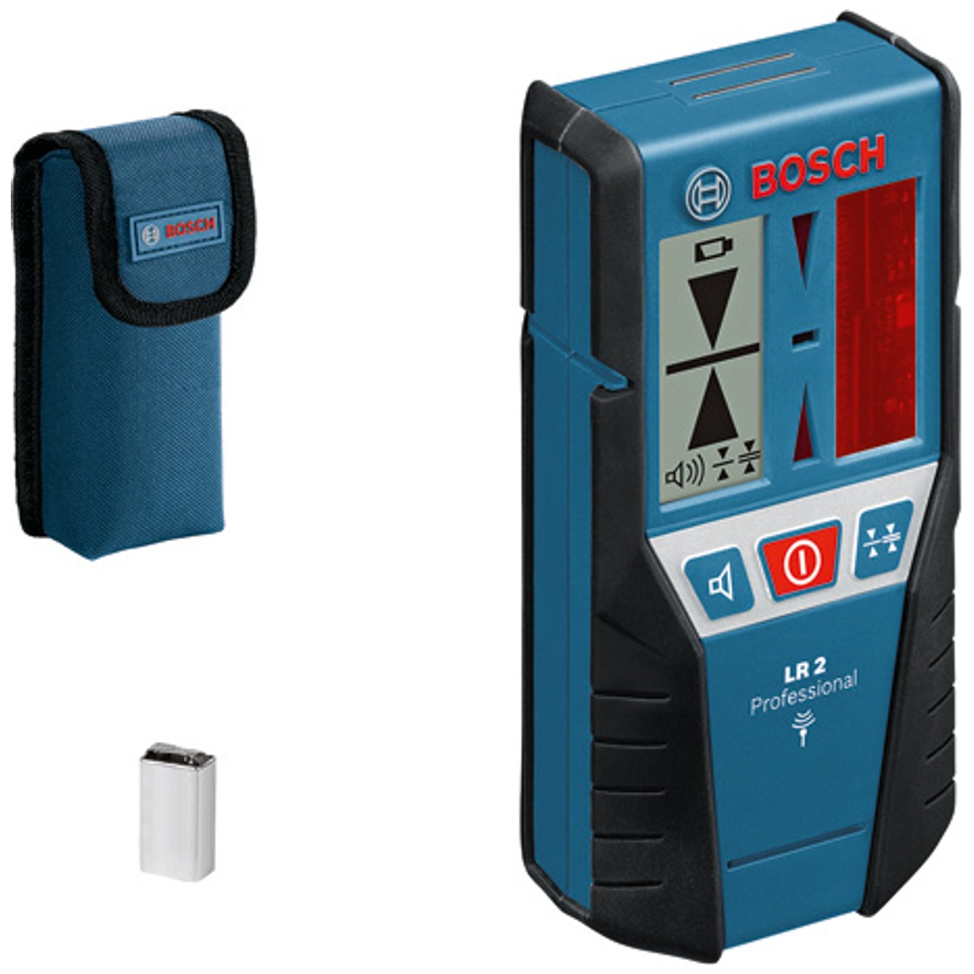 Bosch Professional Bosch Laser-Empfänger Professional LR 2 + 1 x 9 V-6LR61 (Block) Batterie