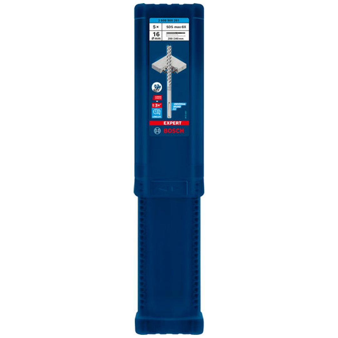 Bosch EXPERT SDS max-8X Hammerbohrer, 16 x 200 x 340 mm, 5 Stück
