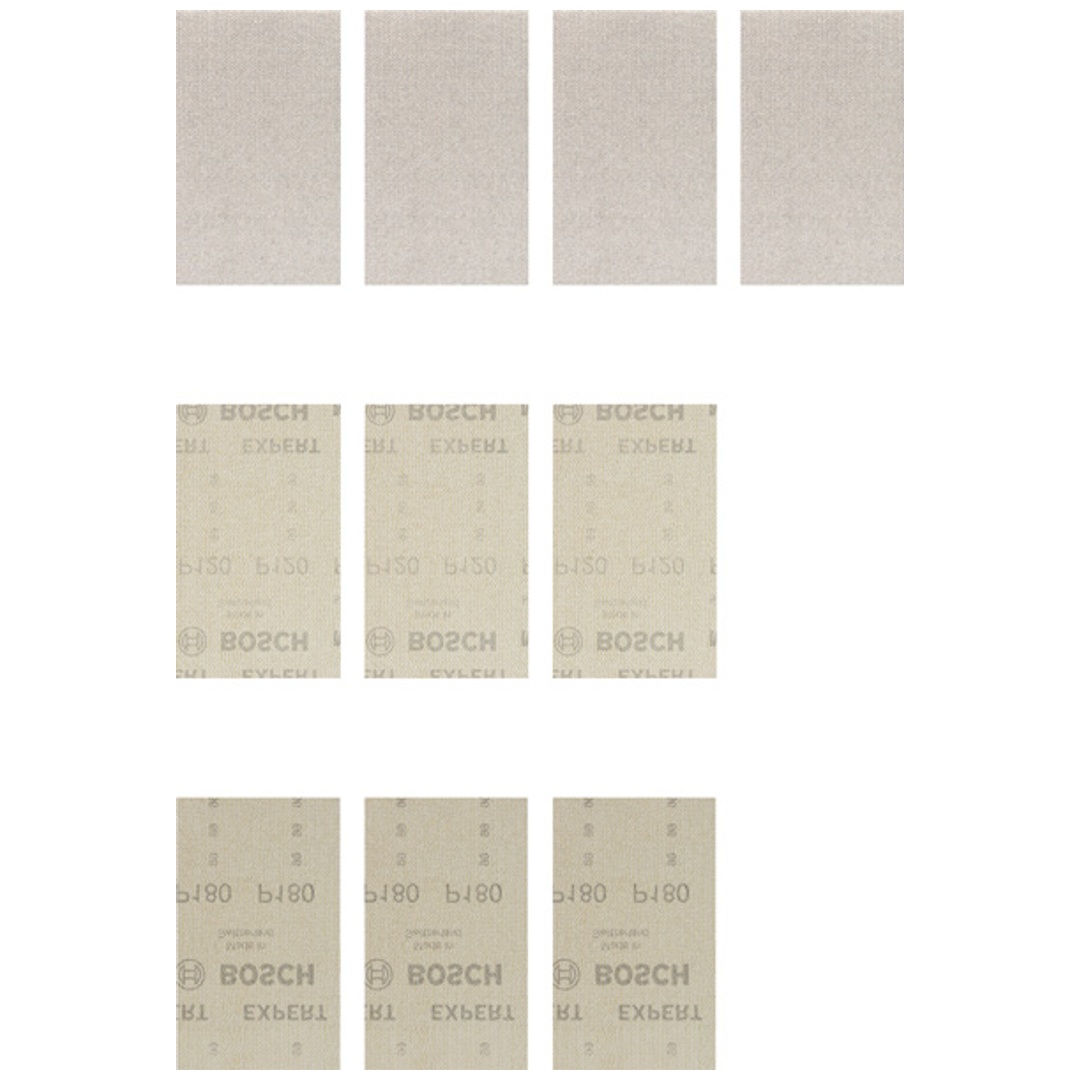 Bosch EXPERT M480 Schleifnetz-Set, 80 x 133 mm, 10 Stück. Für Schwingschleifer